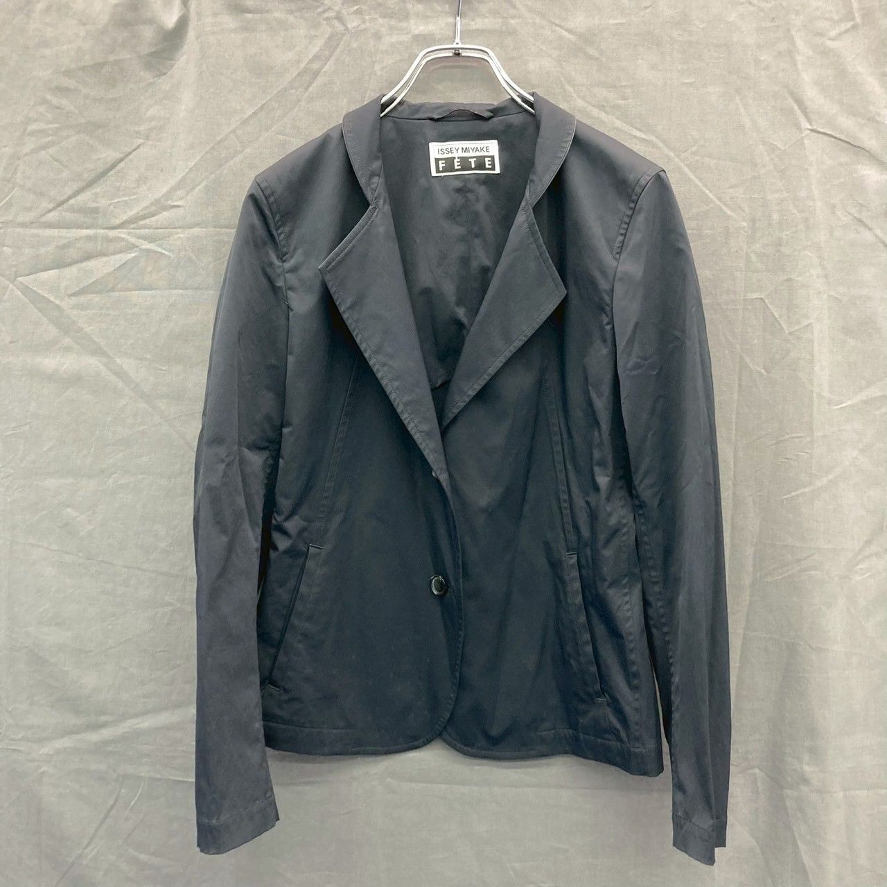 ISSEY MIYAKE FETE テーラードジャケット 3(L位) 黒 【古着