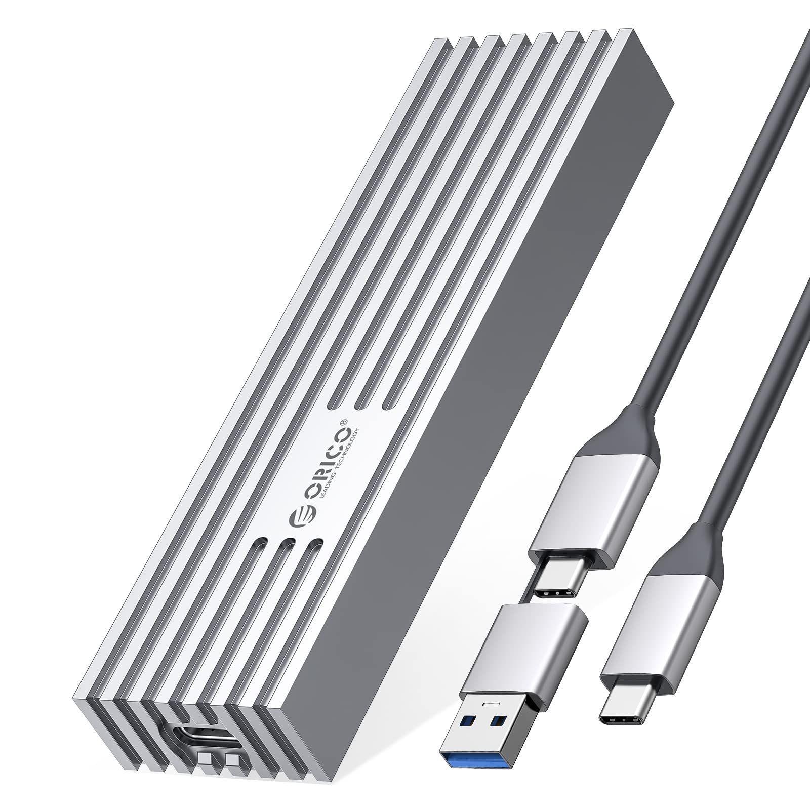 【在庫処分】6Gbps M.2 M.2 SATA NVMe PCIe M-Key(B+M 10Gbps Key) 2接続 Thunderbolt Gen 3.2 3 C 対応 USB 両対応 UASP SATA/NVMe Trim指令をサポート ケース ケース