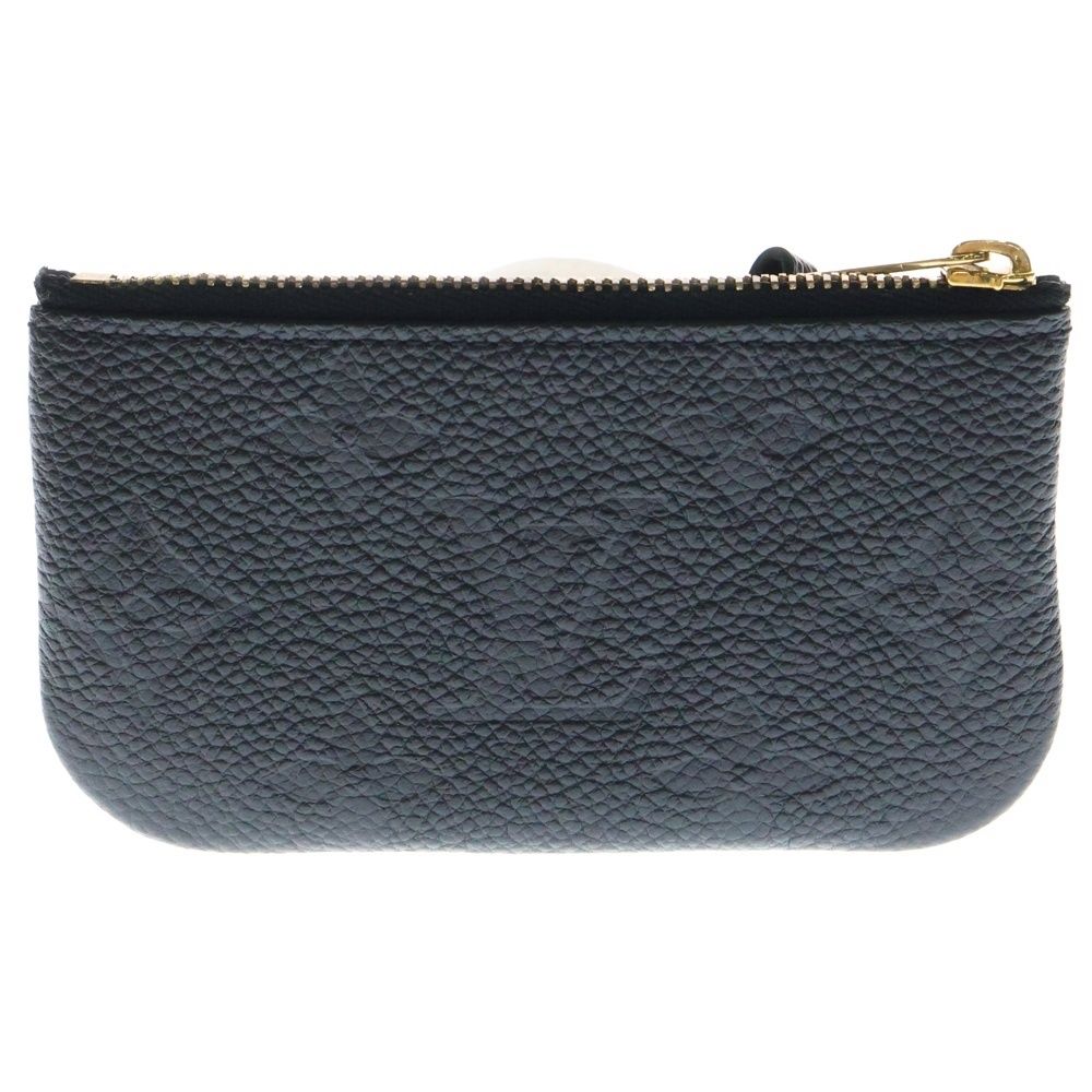 LOUIS VUITTON ルイヴィトン モノグラムアンプラント ポシェットクレ ポーチ バッグチャーム 小物入れ ゴールド金具 ブラック レザー M80879