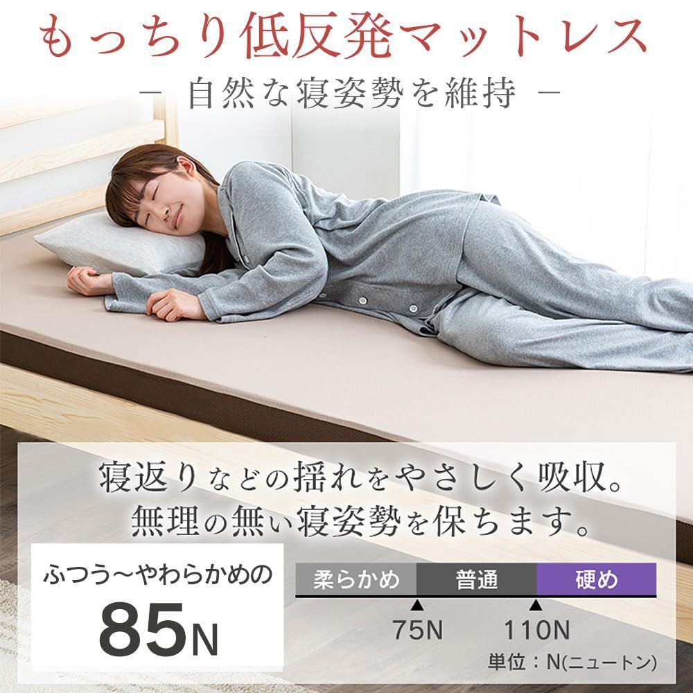 ムレにくい凹凸プロファイル加工 洗えるリバーシブルカバー付き