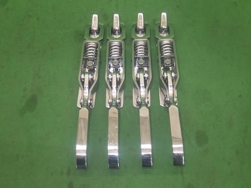 【未使用】ステンレス エビ金 台座付 32cm 4本