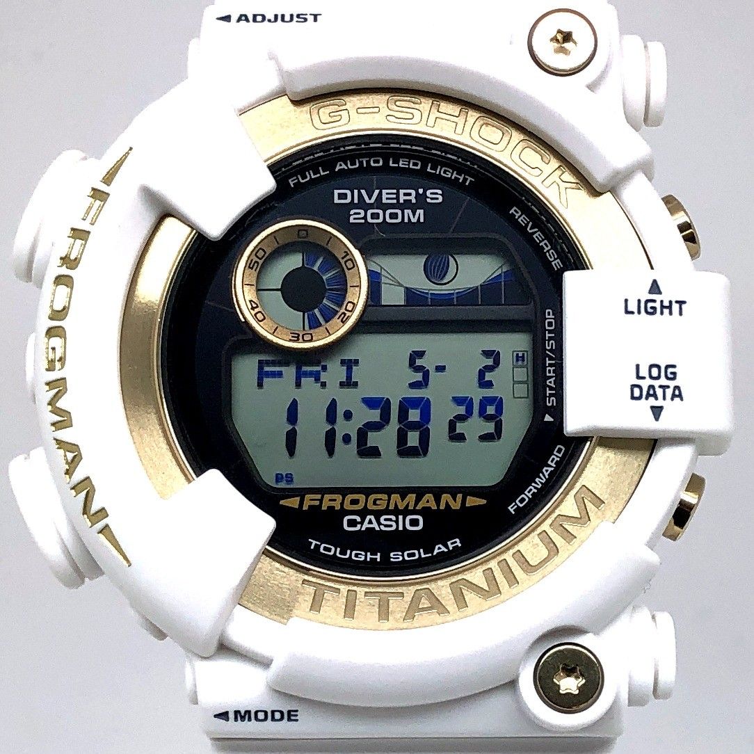 G-SHOCK ジーショック GW-8201K-7 フロッグマン イルクジ2025 コラボ30周年記念 タフソーラー ホワイト 2025年6月発売