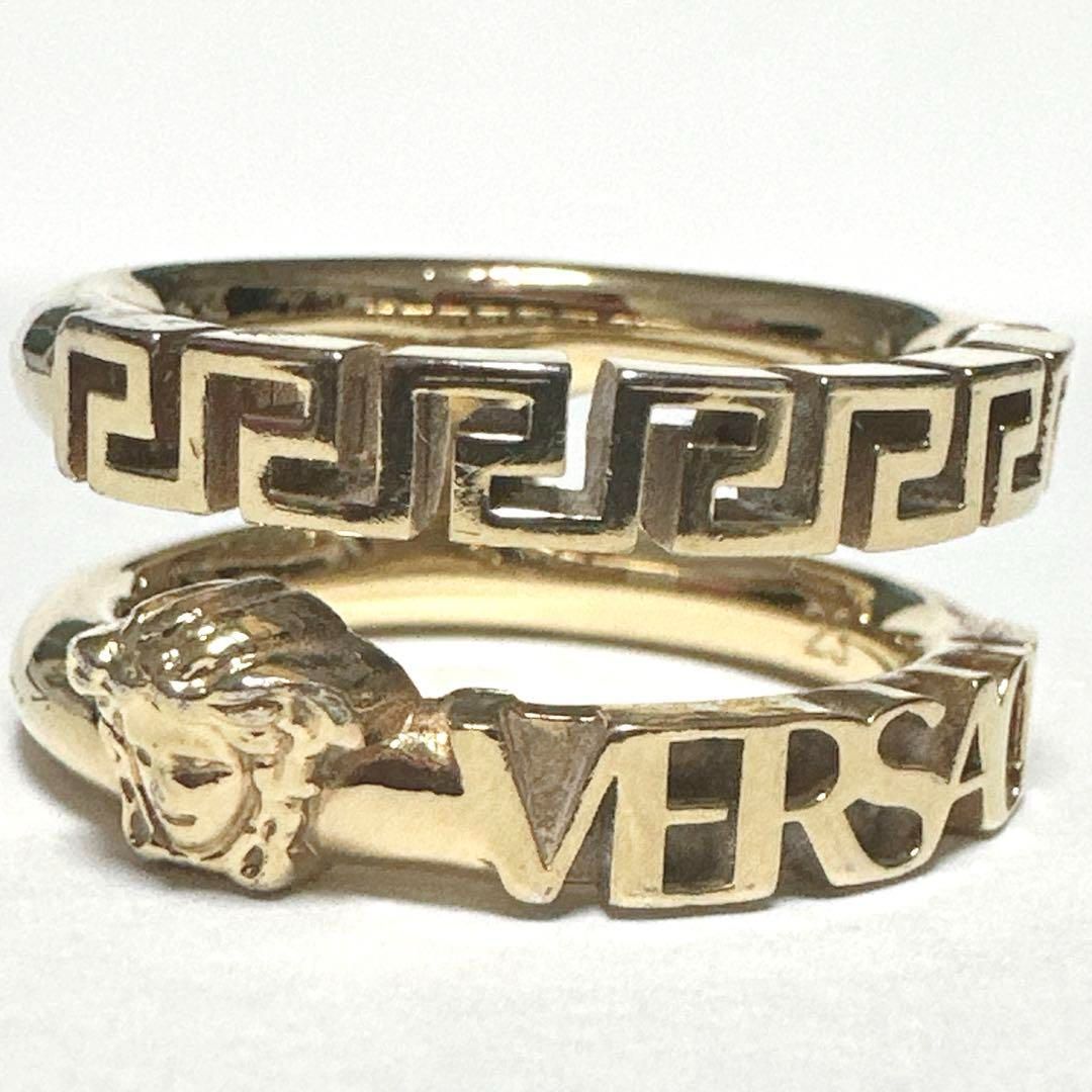 VERSACE ヴェルサーチ 指輪 リング メデューサ GP ゴールド メンズ