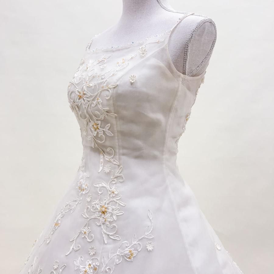 中古 ウェディングドレス ホワイト Lovely Wedding ２Way 11号T 