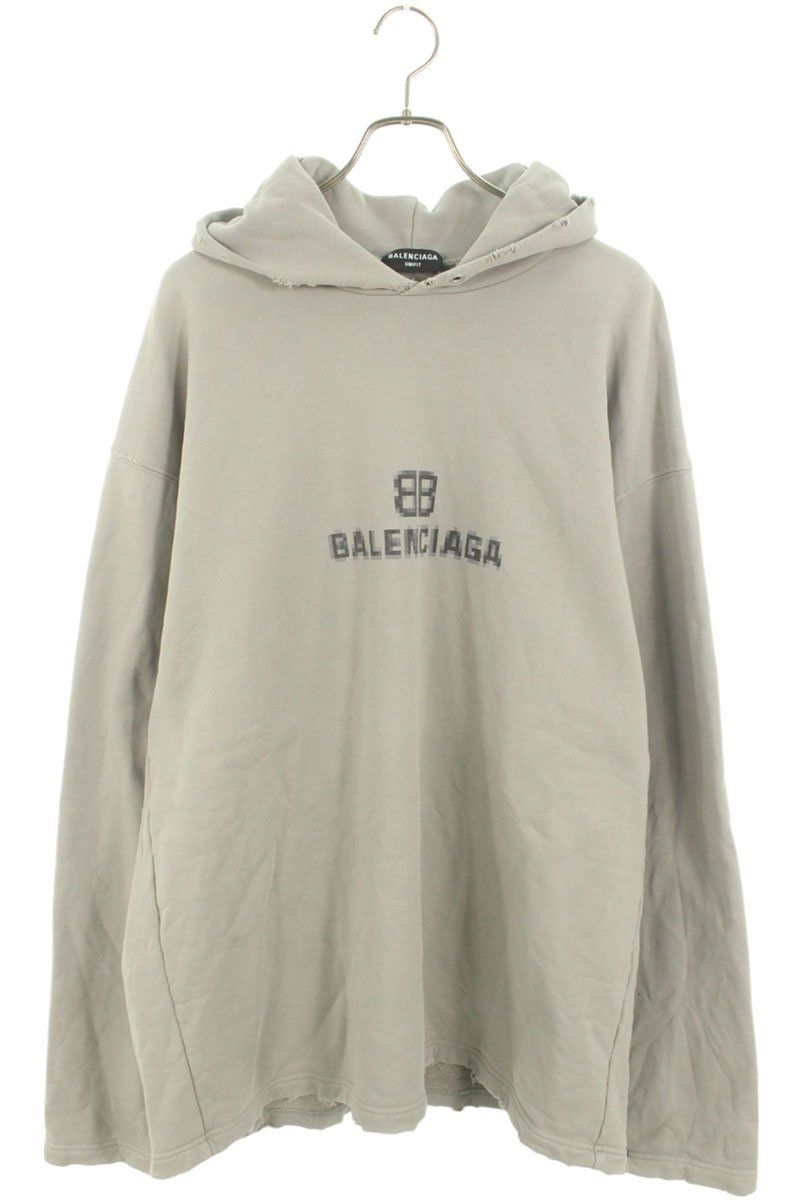 バレンシアガ パーカー サイズ:S 21AW 661711 TKVD6 ダメージ加工