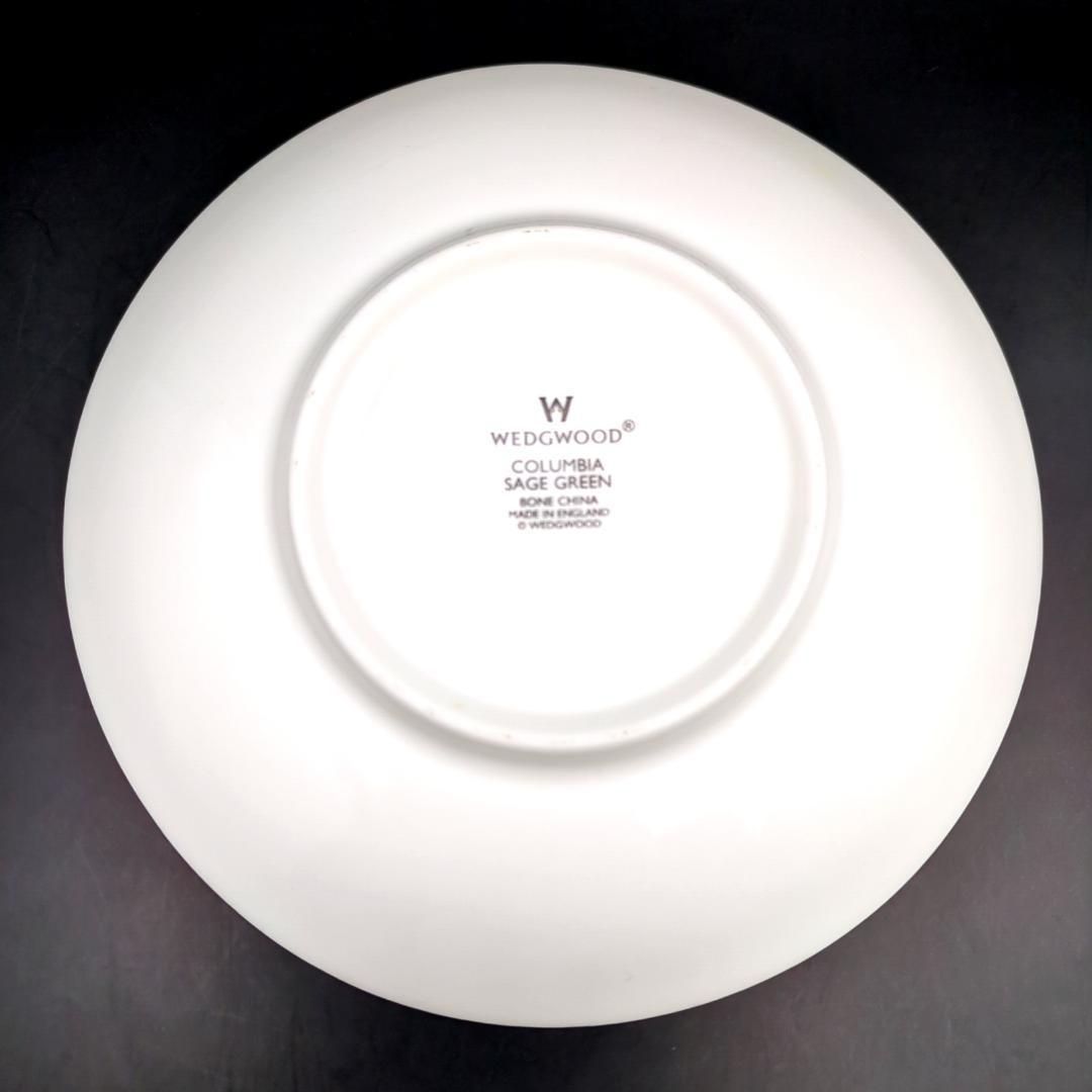 ウェッジウッド コロンビア セージグリーン カップ＆ソーサー 2客セット WEDGWOOD COLUMBIA SAGE GREEN 黒壺 バックスタンプ SKLAD-KIRPICHA_RU