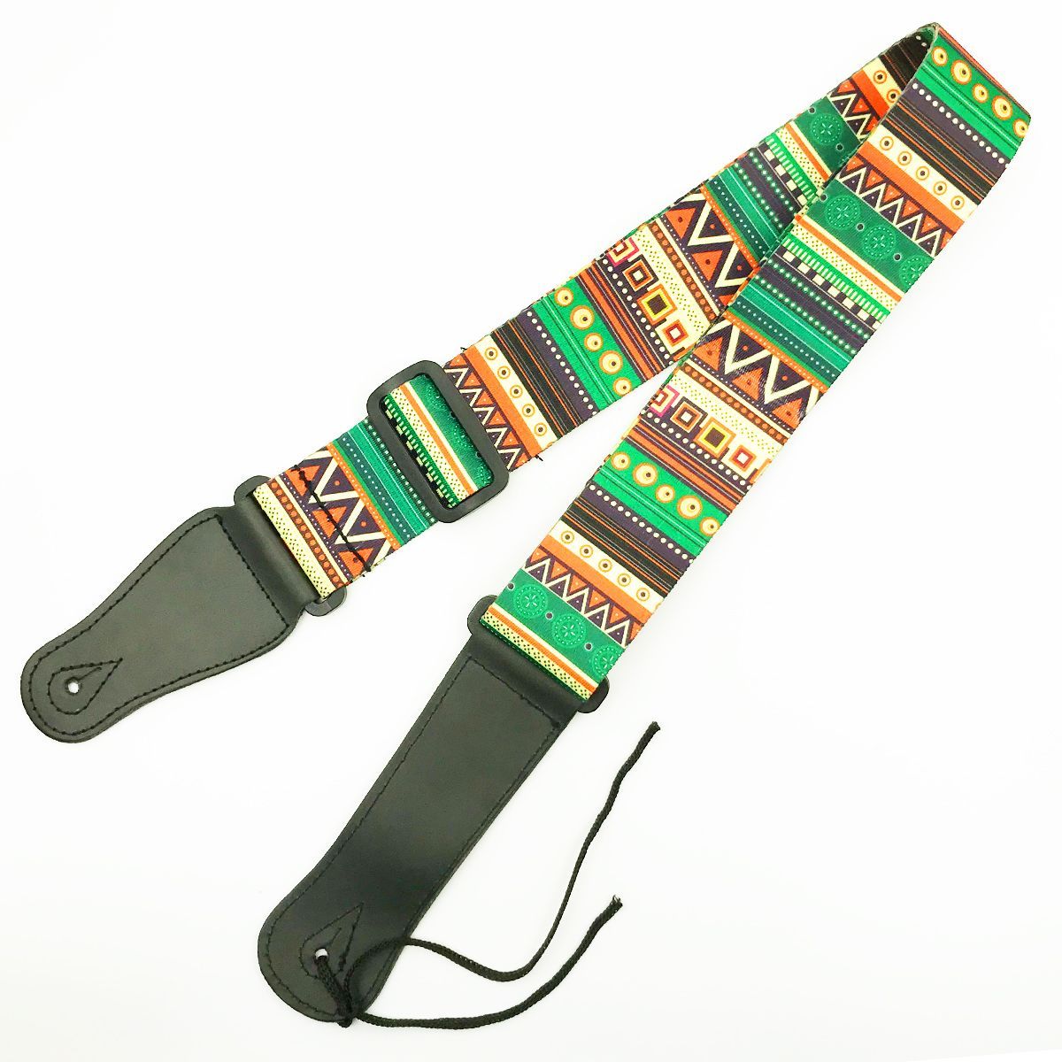 ギターストラップ メキシカン柄 ベースストラップ ロック レザー