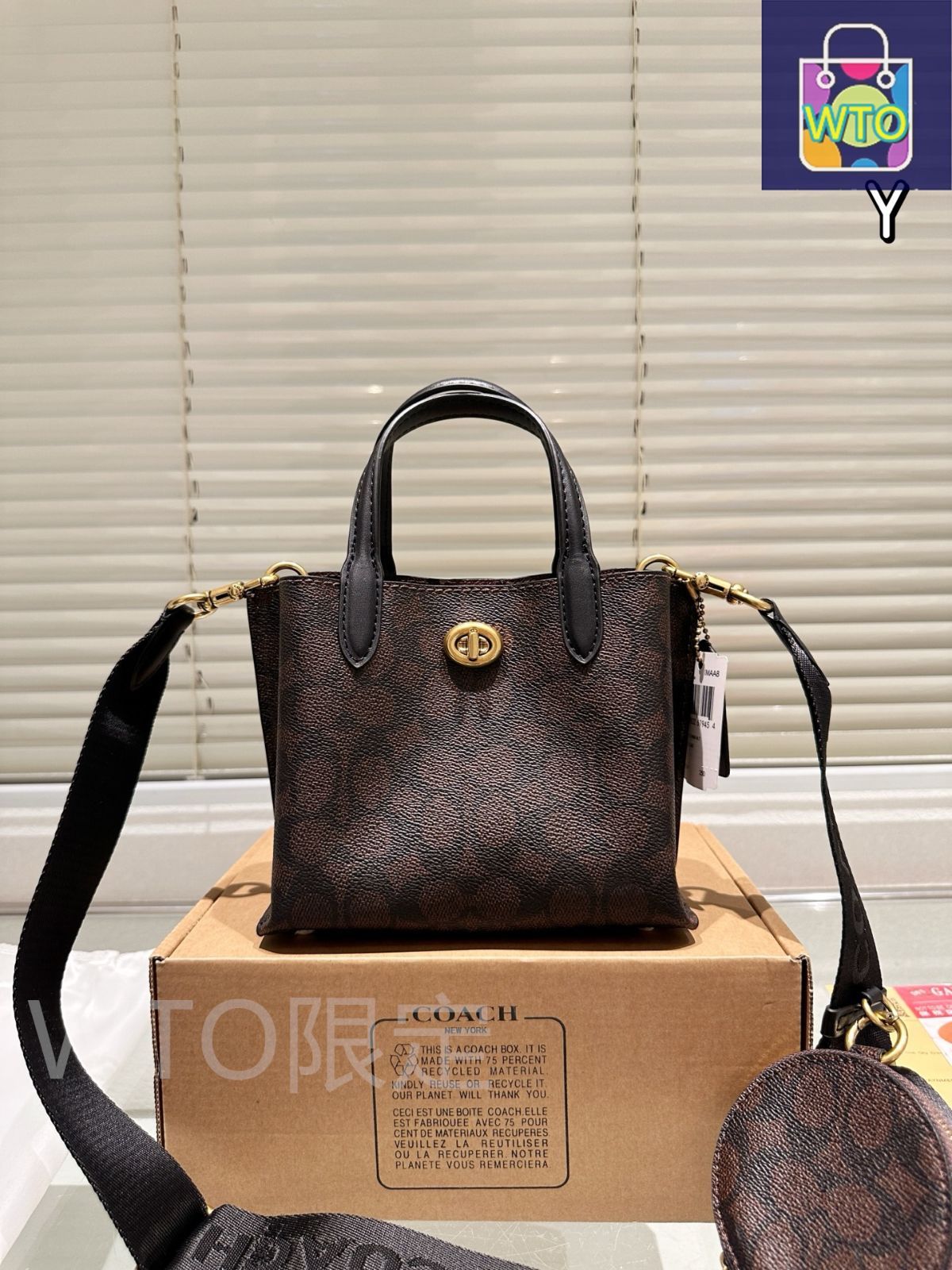 今日 Coach Willow Series Tote Bag Coach ウィロー シリーズ トートバッグ Willow トートバッグ シリーズ -WTO輸入2