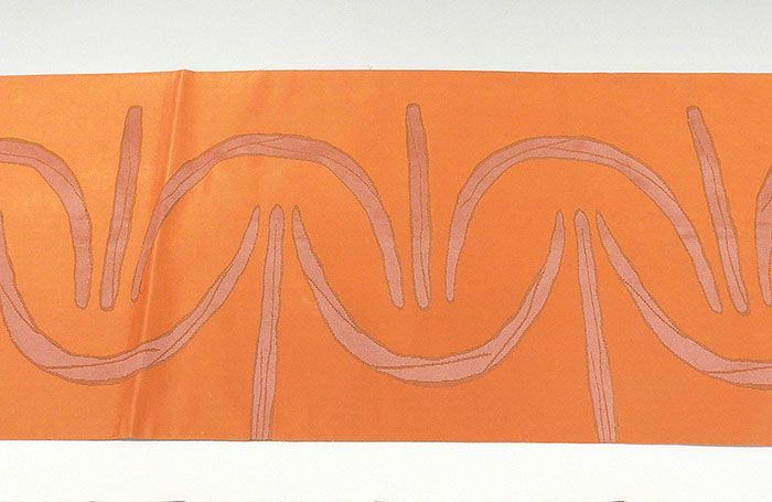 袋帯 正絹 幾何模様 袋帯 リサイクル g0538 - メルカリ