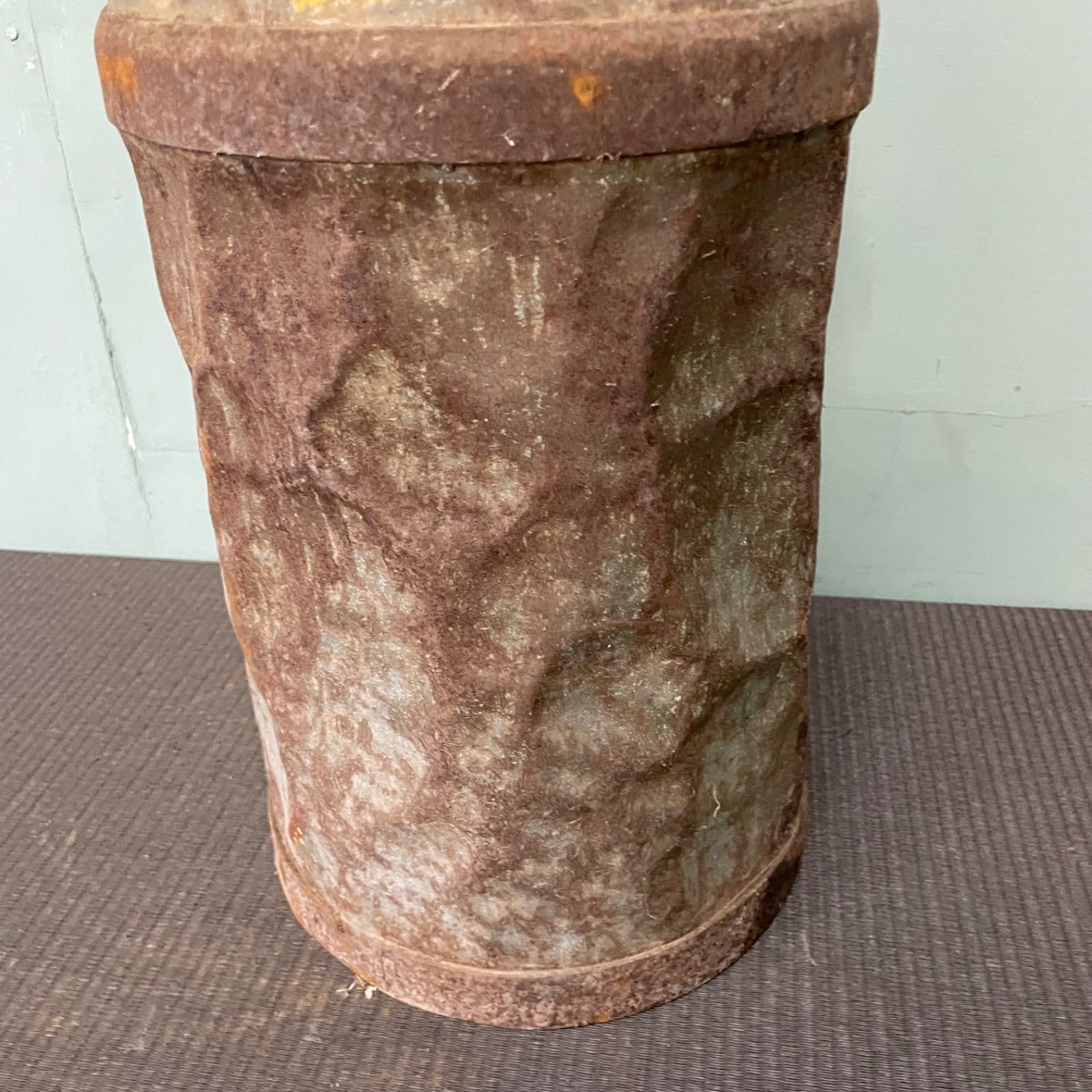 ♭ ガーデニング 古民具 ミルク缶 高さ64cm 牛乳缶 昭和レトロ