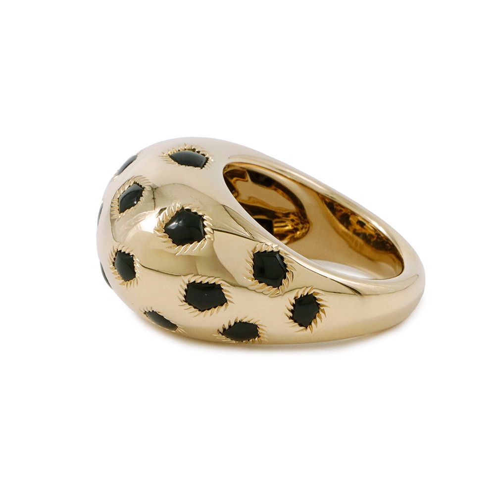 ガデュリン カルティエ リング パンテール ドゥ カルティエ リング オニキス K18YG