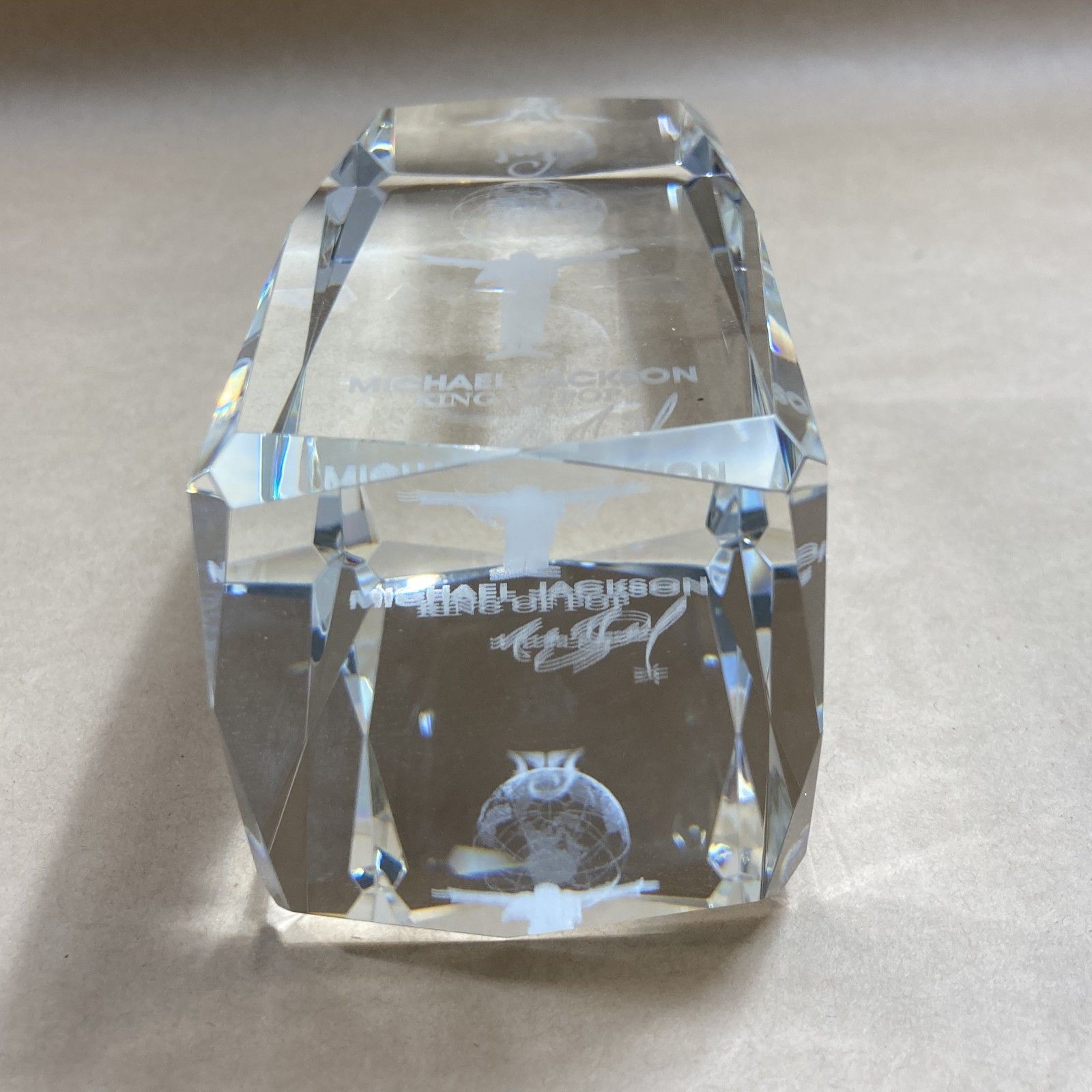 マイケル・ジャクソン　3Dクリスタル マイケルジャクソン 3Dクリスタルオブジェ マイケル・ジャクソン 3D