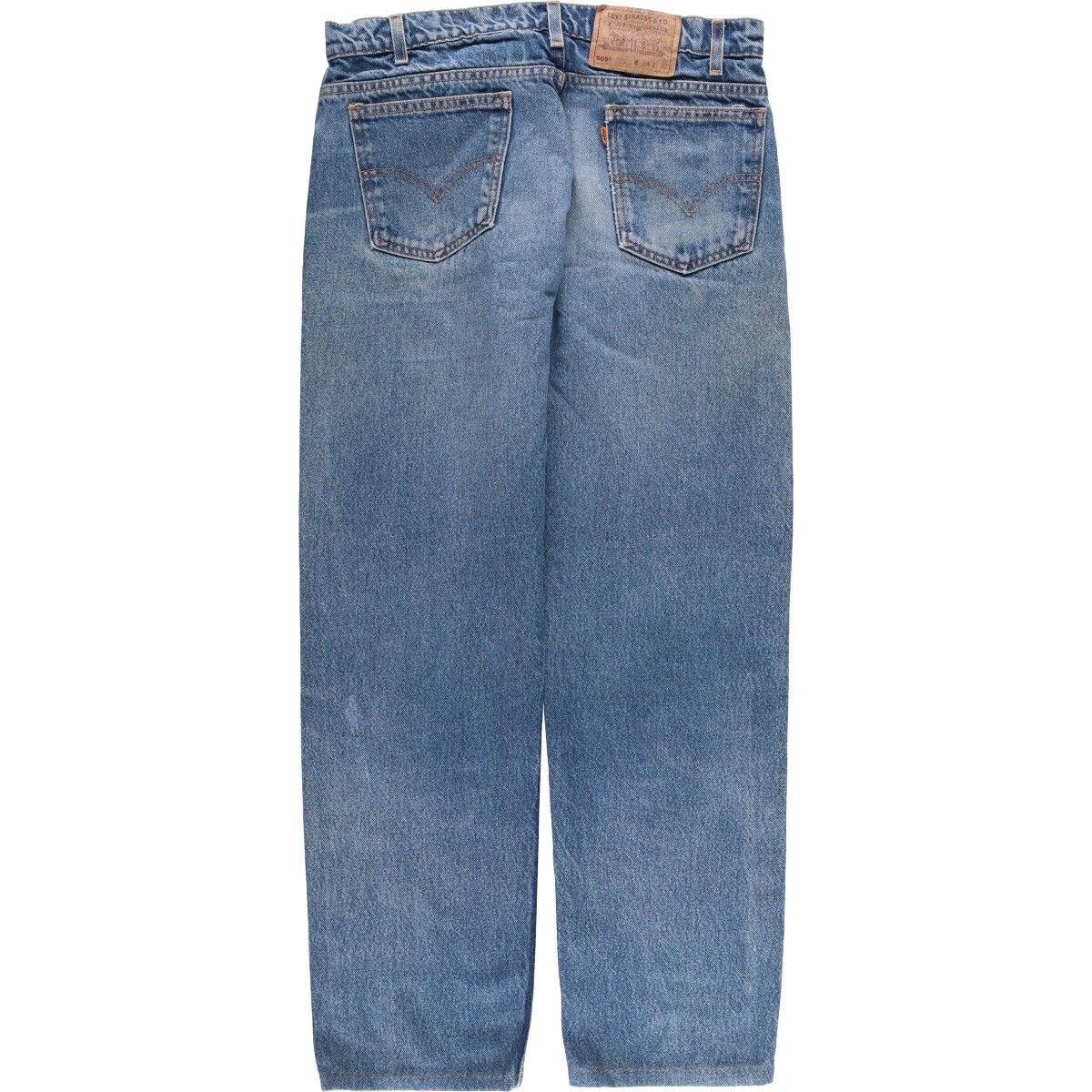 古着 90年代 リーバイス Levi s 505 REGULAR FIT STRAIGHT LEG オレンジタブ テーパードデニムパンツ メンズw33相当 eaa582534