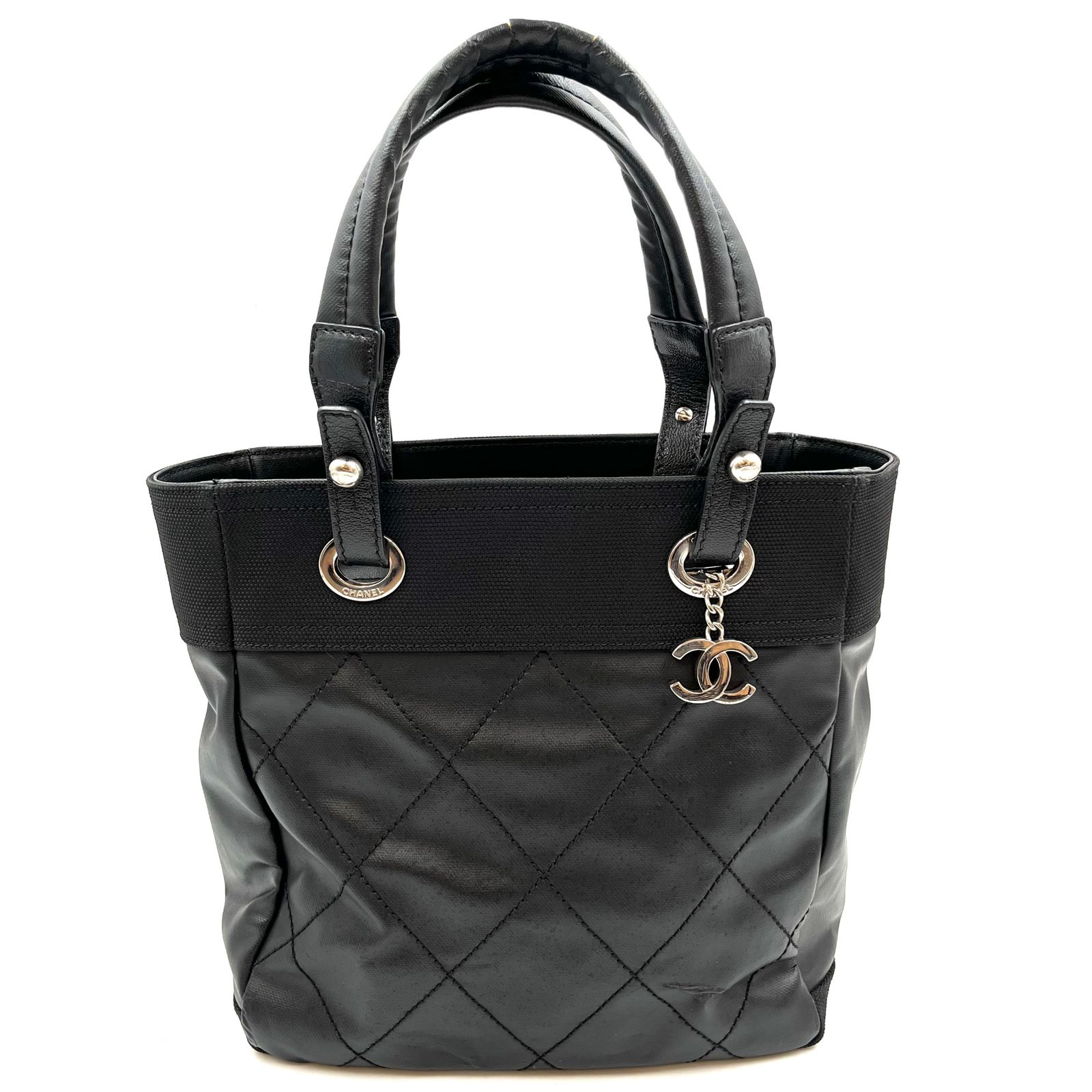 美品】CHANEL シャネル パリビアリッツ PM トートバッグ 美品】CHANEL シャネル パリビアリッツ PM トートバッグ