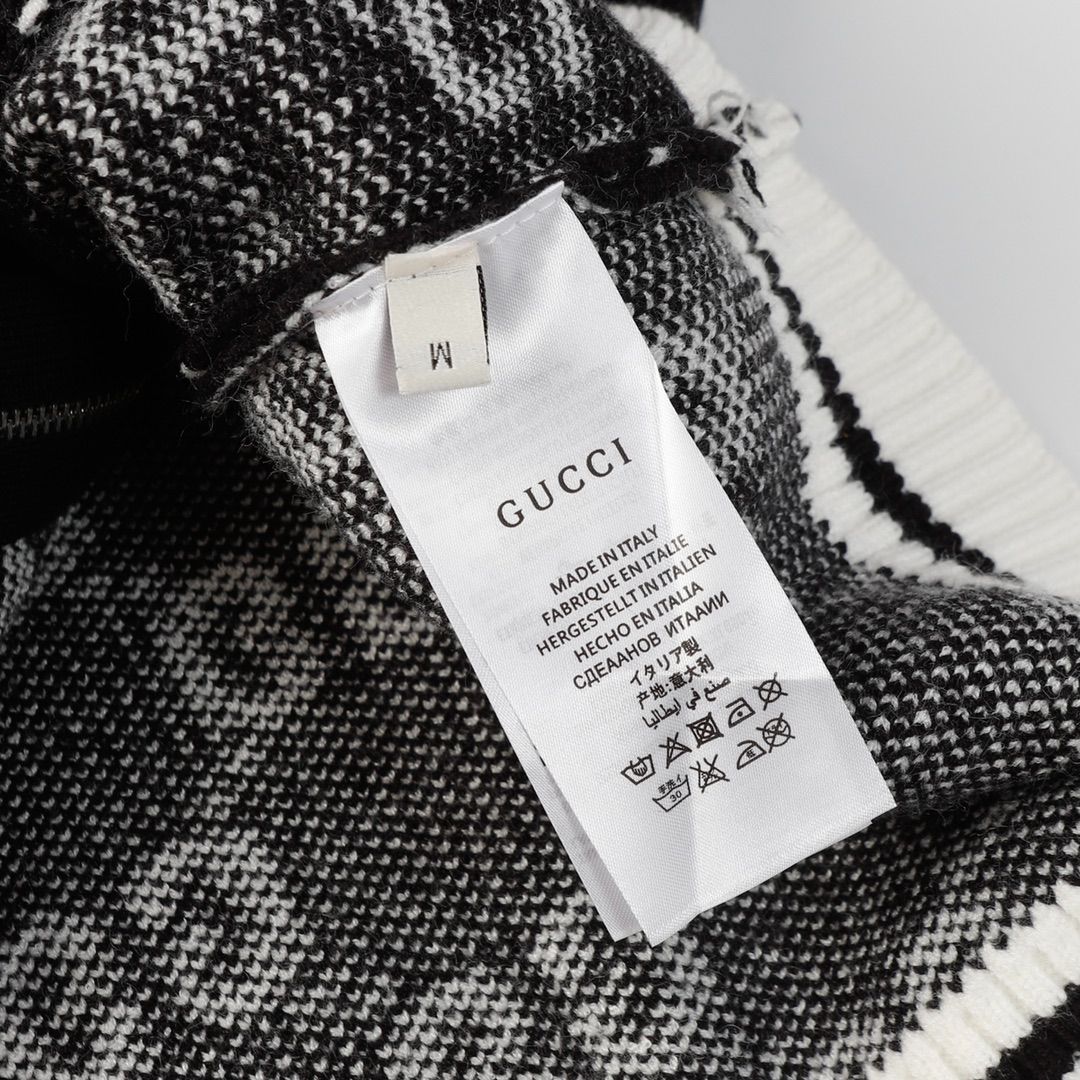 GUCCI ジップアップカーディガン GUCCI風 カラーブロック ジップアップカーディガン [本日特価