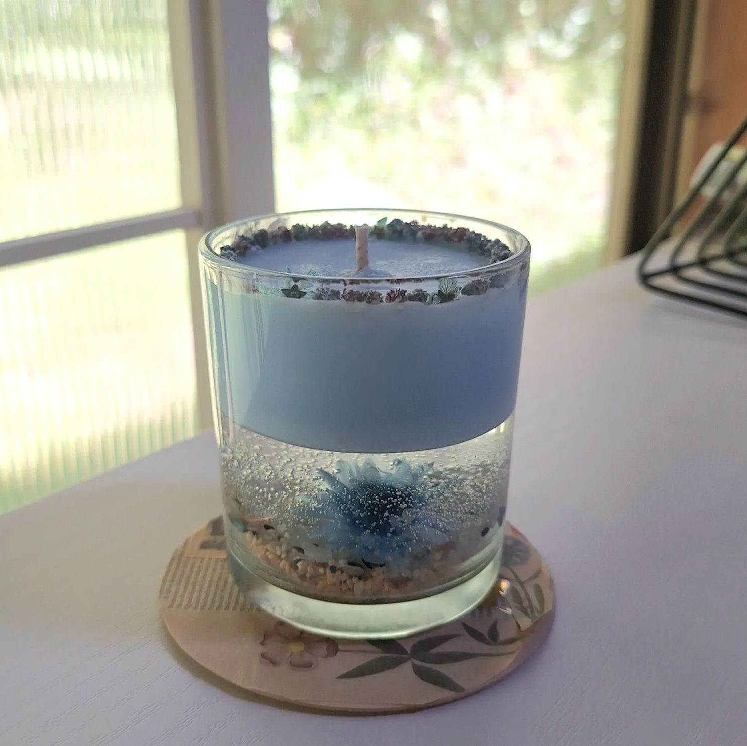 BTS blue&grey キャンドル BTS blue&grey キャンドル BTS V BE Scented Candle Blue & Grey