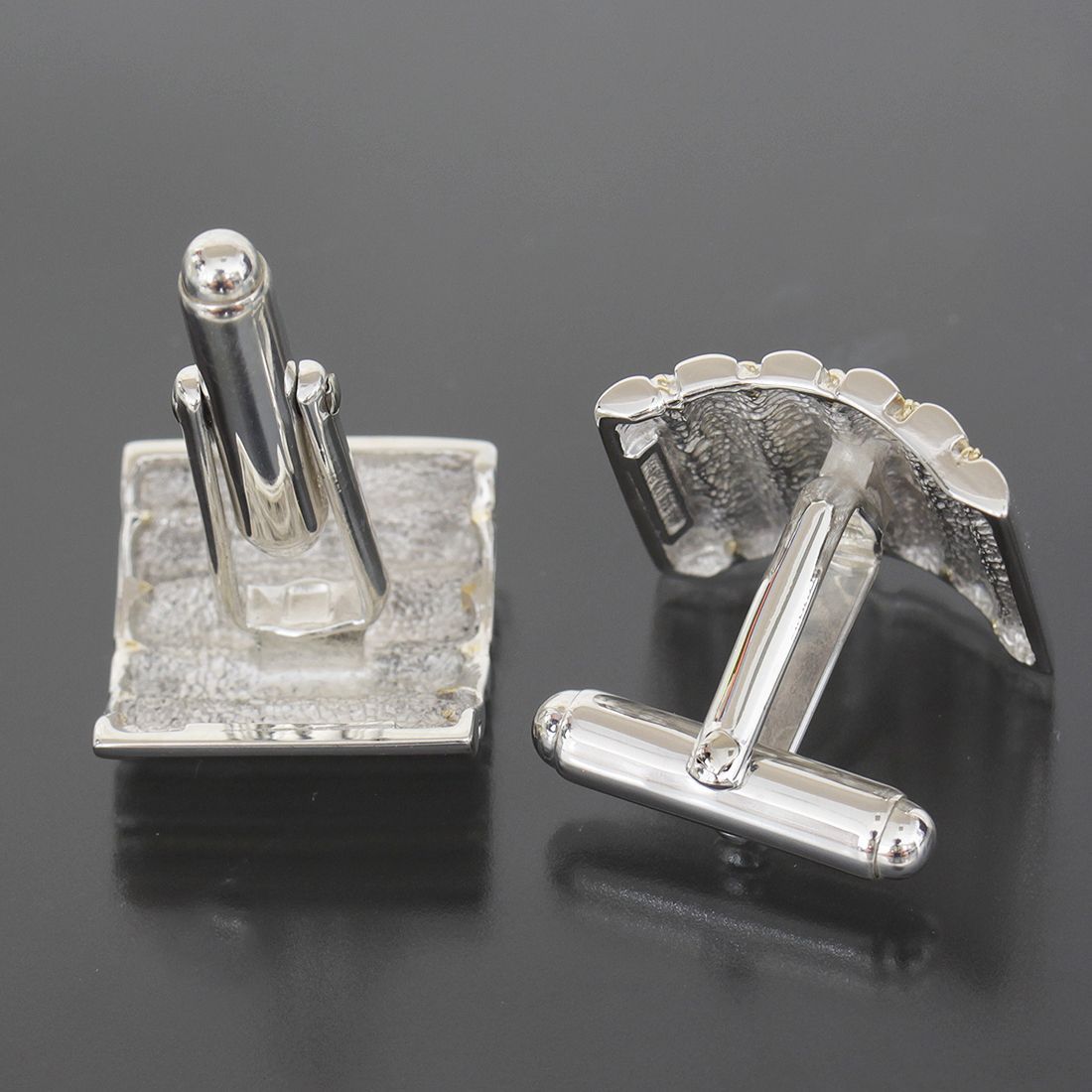 美品 ティファニー ノーツ カフス スクエア シルバー 925 Tiffany