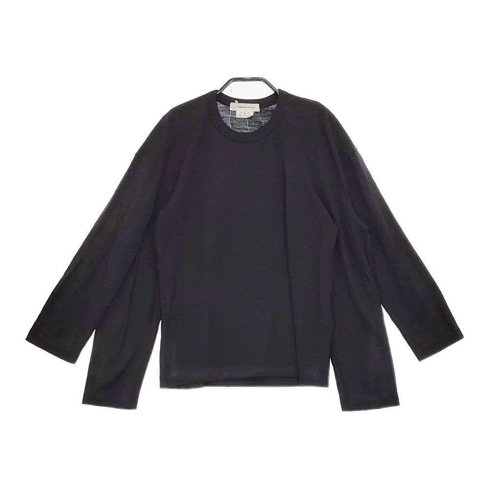 COMME des GARCONS ウール 変形 デザインカットソー GD-T013 サイズS カットソー AD2019 ブラック レディース コムデギャルソン 5-0513M♪