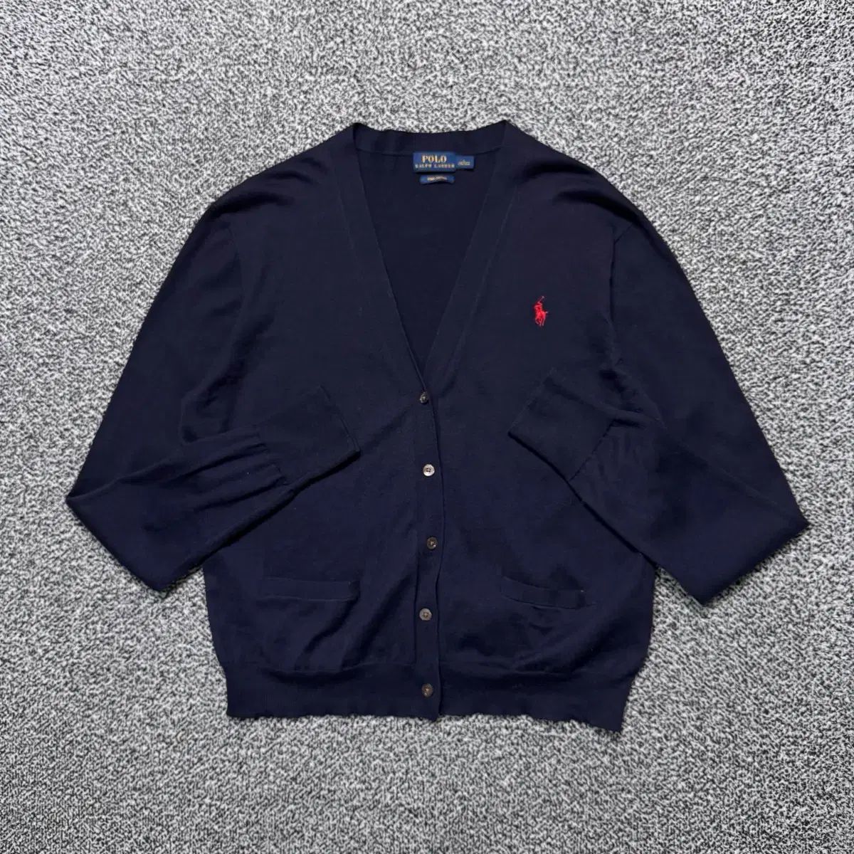 ラルフローレンロゴ入りカーディガンネイビー Name ： ポロ Ralph Lauren(ラルフローレン) シグネチャーロゴ