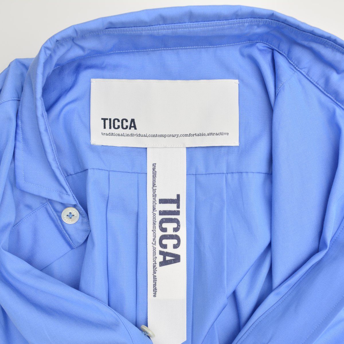 TICCA】25SS TBES-011 スクエアビッグシャツ長袖ブラウス - メルカリ 