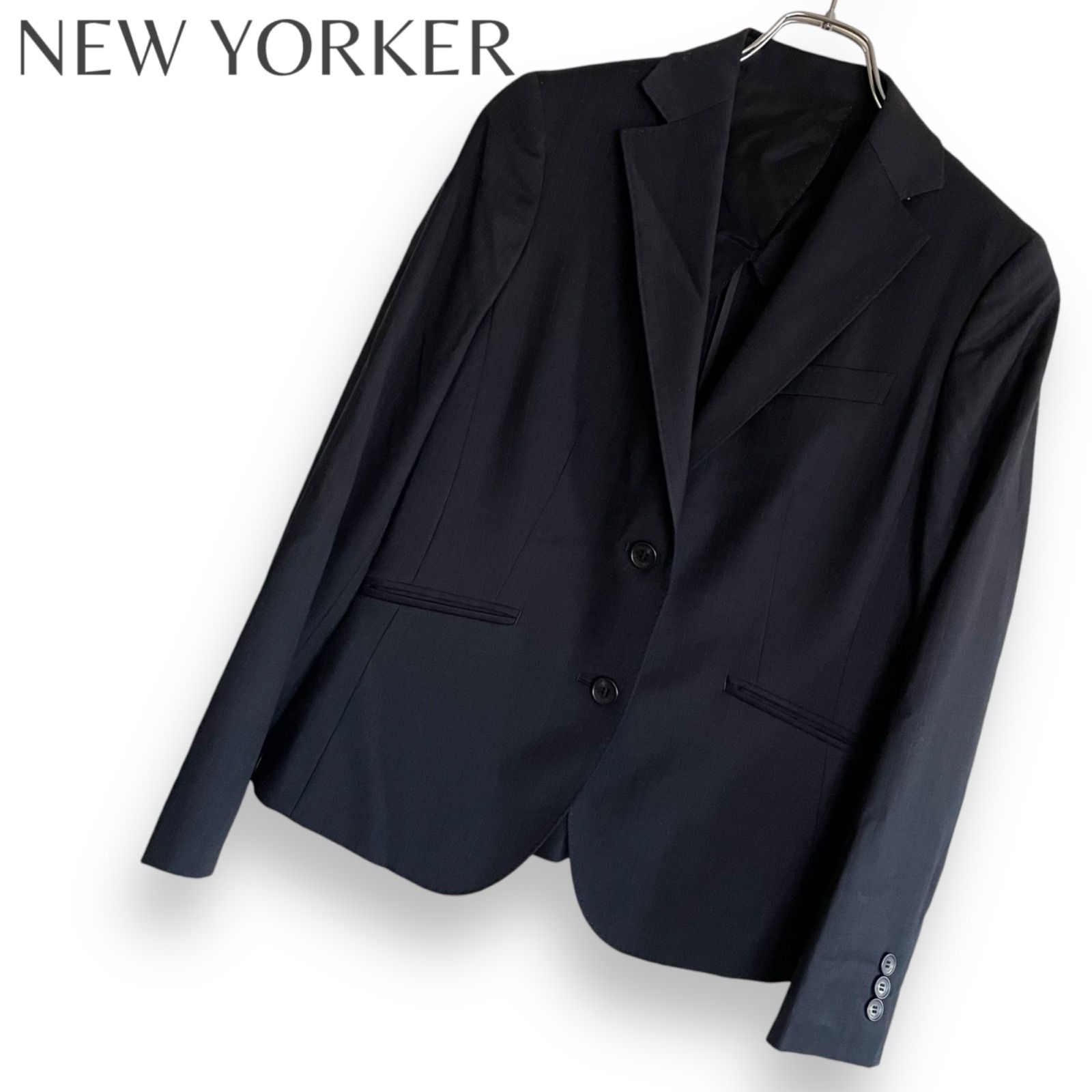 C418-33 NEWYORKER ニューヨーカー テーラードジャケット NEWYORKER ジャケット テーラードジャケット ナチュラルクロス 2
