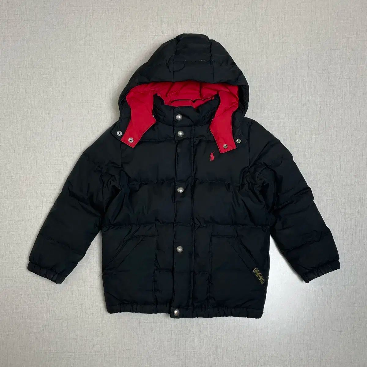 SALE，本物保証 ポロ キッズ 若者 キルティング ダウン ブルゾン 黒 その他