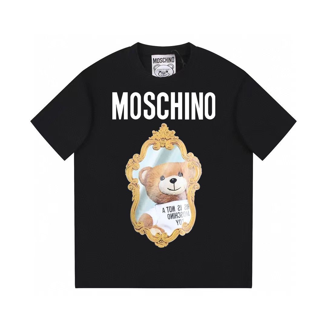 モスキーノ Moschino ミラーベア プリント 半袖Tシャツ