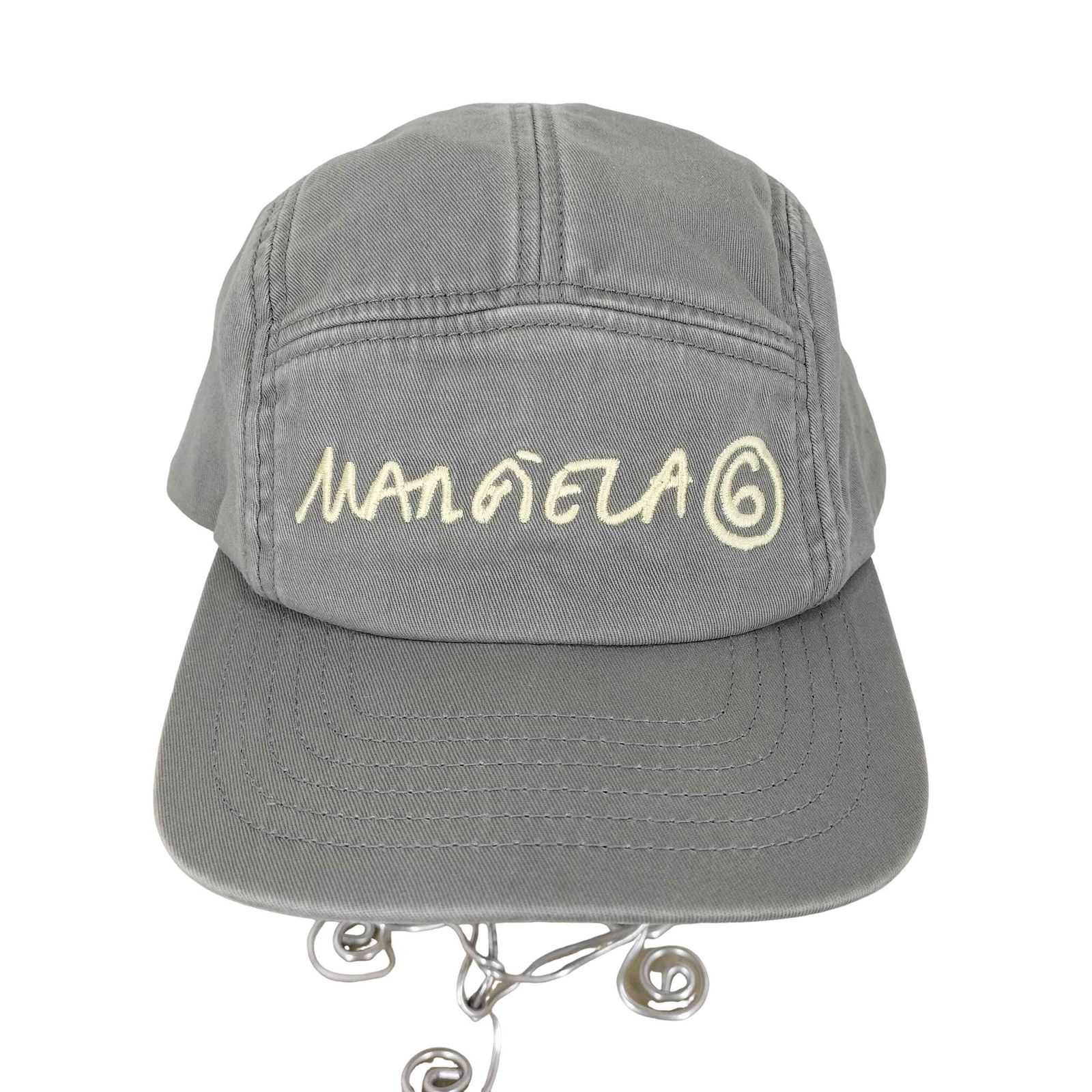 エムエムシックスメゾンマルジェラ MM6 Maison Margiela 22SS ロゴ刺繍キャンプキャップ レディース 表記無