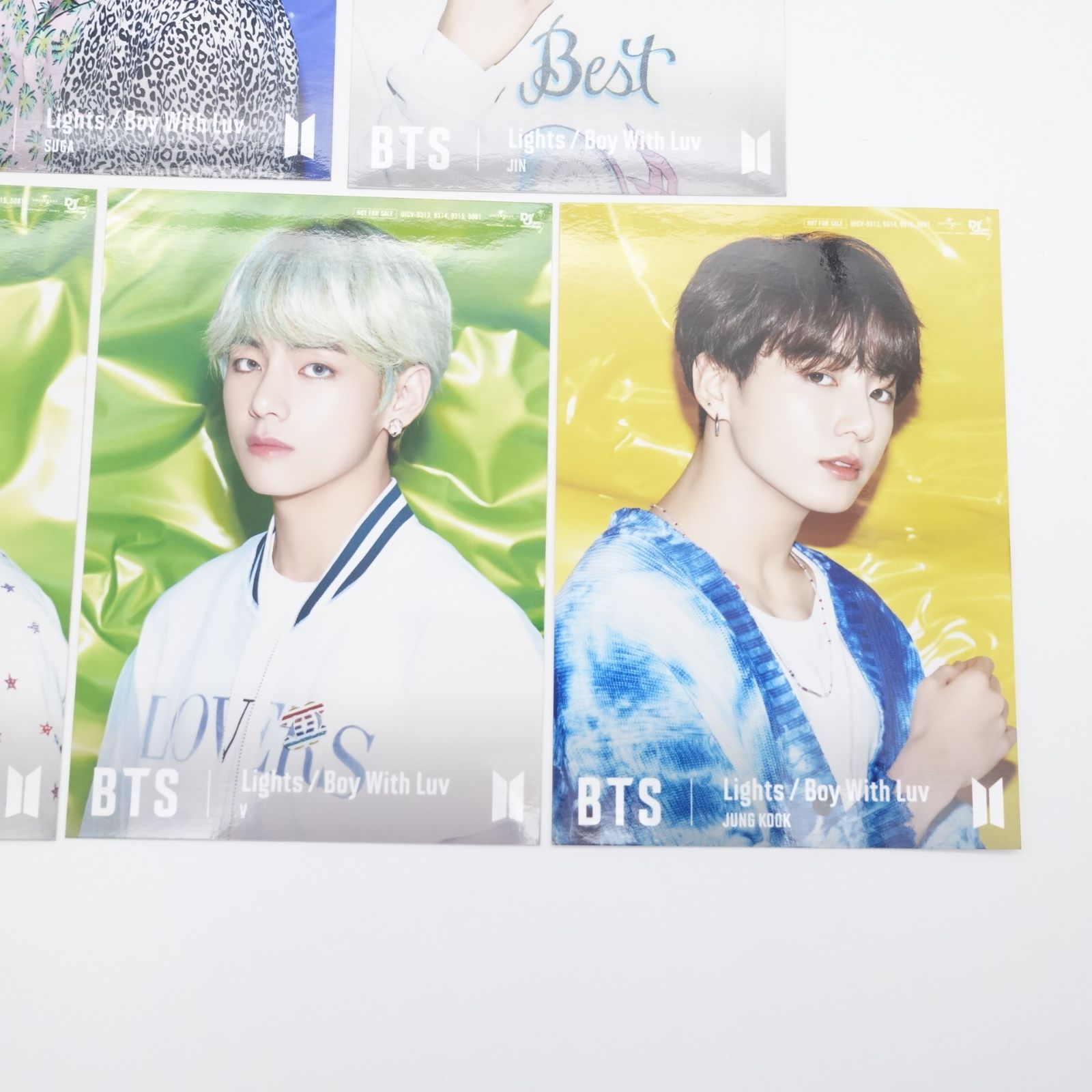 BTS Lights / Boy with Luv ユニバ限定フォト カード 7枚セット