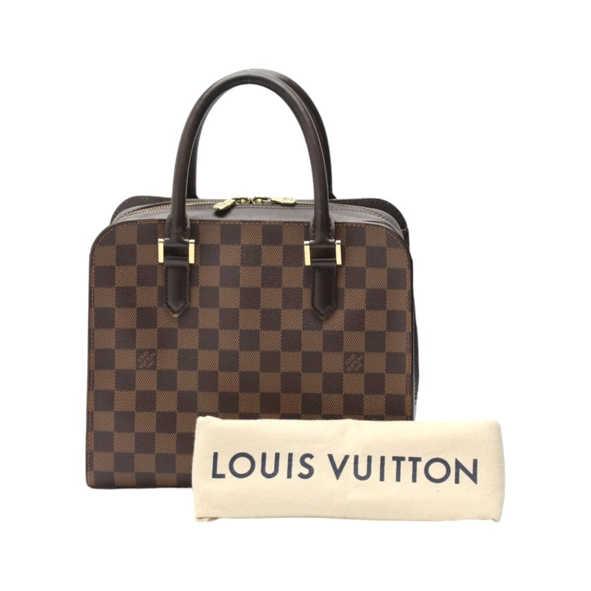 ルイヴィトン N51155 ダミエ ハンドバッグ トリアナ ハンドバッグ LOUIS VUITTON ブラウン