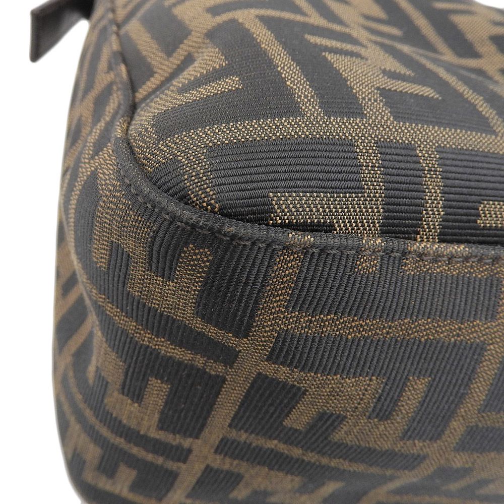 【本物保証】 フェンディ FENDI マンマバケット ワンショルダー 26235 ズッカ柄 FF柄 ワンショルダーバッグ キャンバス レザー ブラウン 本物保証】 フェンディ FENDI マンマバケット ワンショルダー 26235