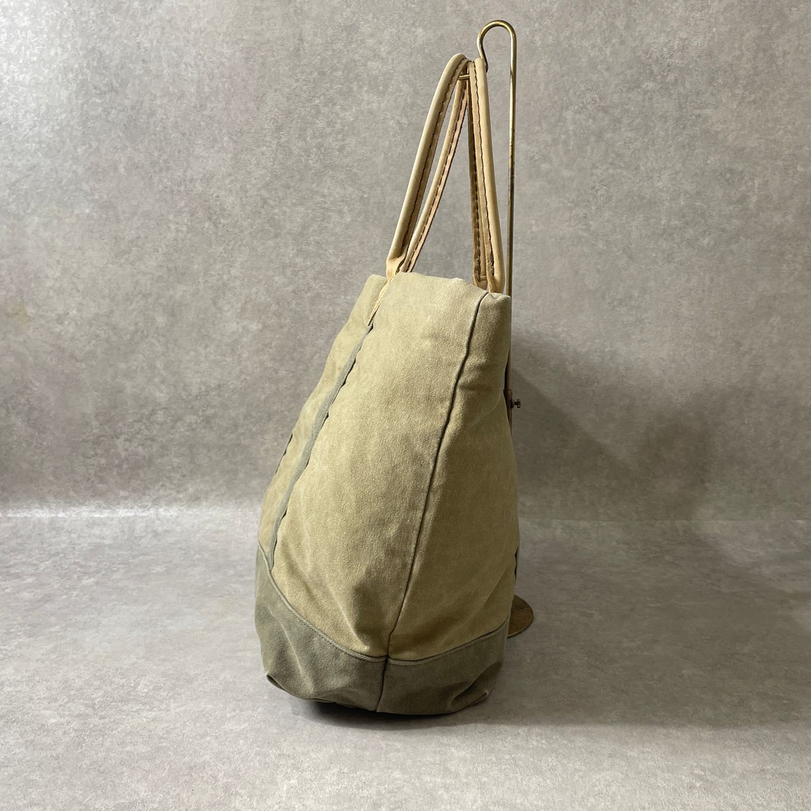 L.L.Bean キャンバス レザーハンドル トートバッグ エルエルビーン 