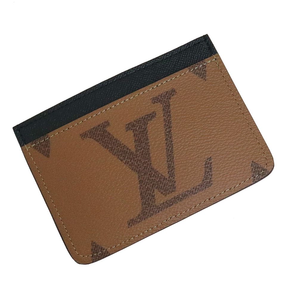 【中古】 ルイヴィトン LOUIS VUITTON ポルト カルト クレディ エン 二つ折り 札入れ カード入れ 長財布 モノグラム レザー M60825 07BA284 美品 ルイ ヴィトン モノグラム エクリプス ポルト カルト ダブル