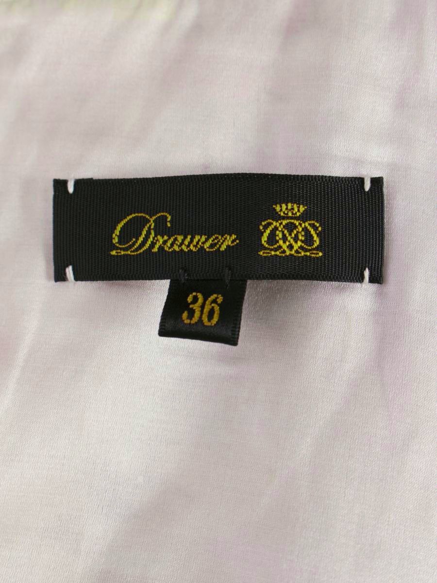 ドゥロワー コットンシルクプリントタックブラウス 6521-299-0940 36 ピンク ITPYBOVAU5UW Drawer（ドゥロワー）の「＜Drawer（ドゥロワー）＞ コットン