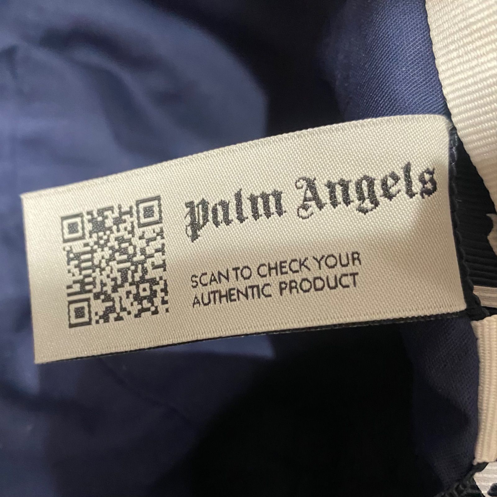 Palm Angels パームエンジェルス クラシック ロゴ バケットハット ネイビー ナイロン