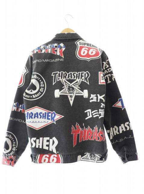 シュプリーム SUPREME × THRASHER スラッシャー 15SS Work Jacket ロゴ ...