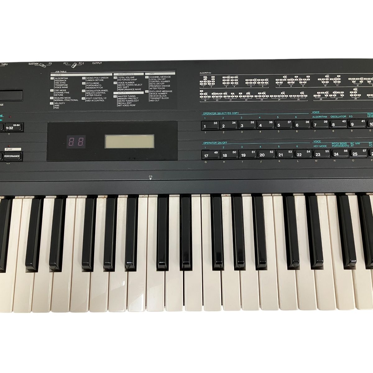 YAMAHA DX7s FMシンセサイザー カートリッジ付き デジタル 6
