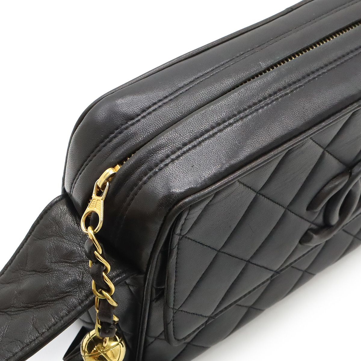 シャネルラムスキンマトラッセタッセルショルダーバッグ シャネル(CHANEL)シャネル タッセル付き ショルダーバッグ