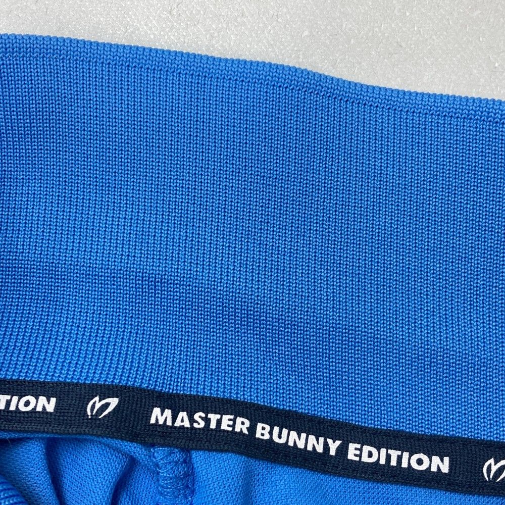 サイズ：5 MASTER BUNNY EDITION マスターバニーエディション  半袖ポロシャツ  ブルー系 [240101385802] ゴルフウェア メンズ ストスト MASTER BUNNY EDITION(マスターバニーエディション) ポロシャツ