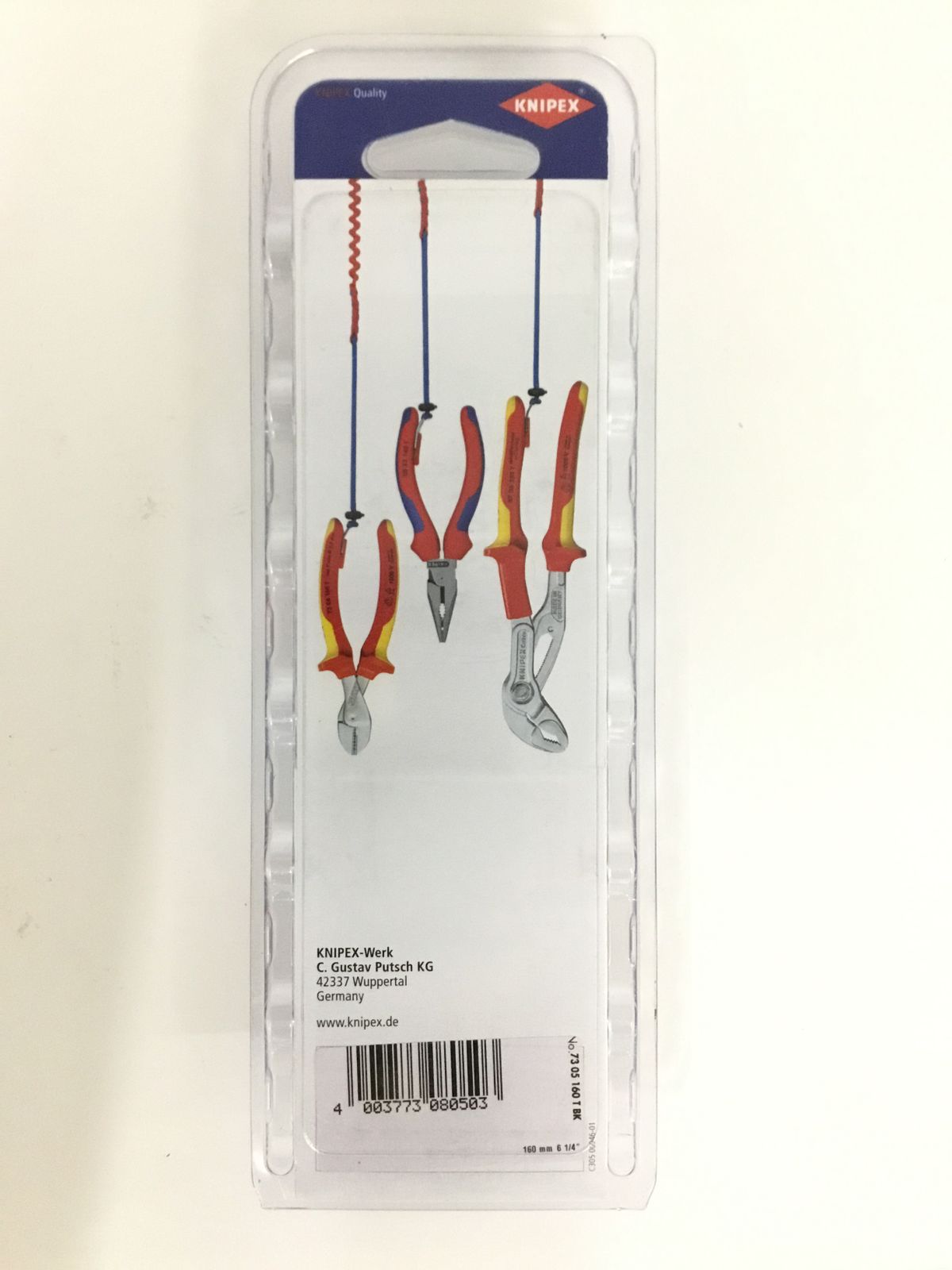 KNIPEX クニペックス X-CUTコンパクトニッパー落下防止 7305-160TBK ITNB1H1ZT08W エコツール半田店 M02