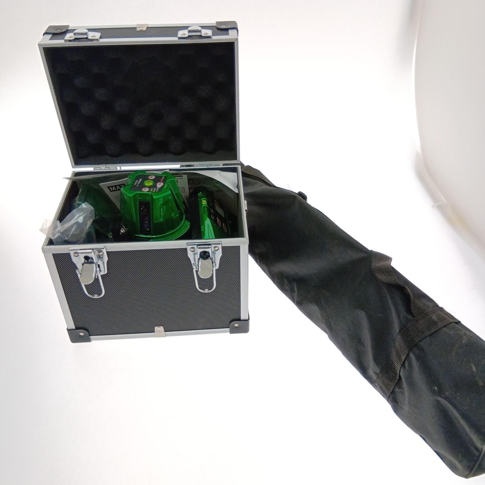 □□MAX マックス グリーンレーザー墨出器 三脚付き LA-501DG