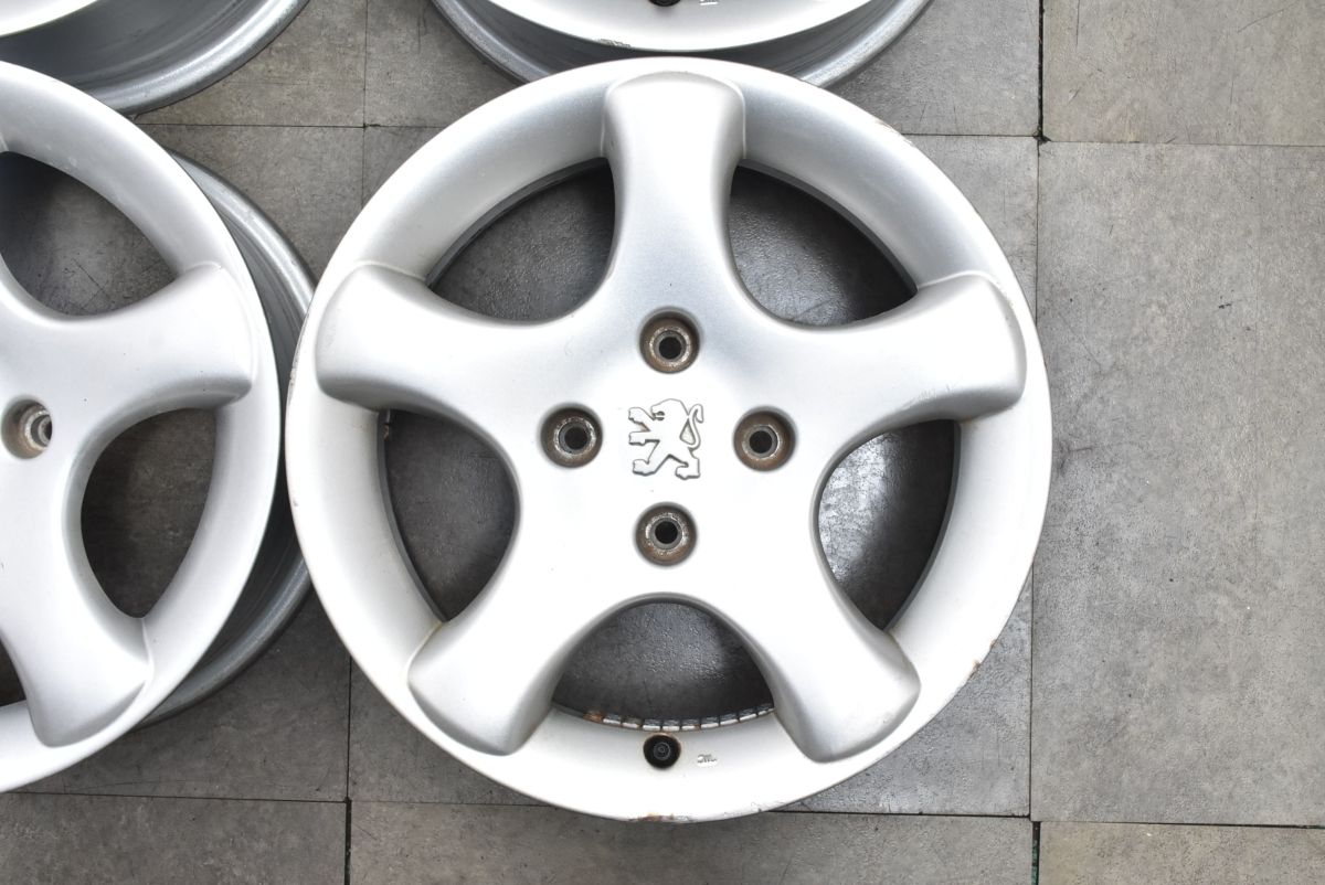 お手頃価格でご提供し! スタッドレス用等に プジョー 306 純正 15in 6J 19 PCD108 4本セット 交換用 PEUGEOT 207 208 301 シトロエン C3 C3ピカソ 流用 100%本物保証!