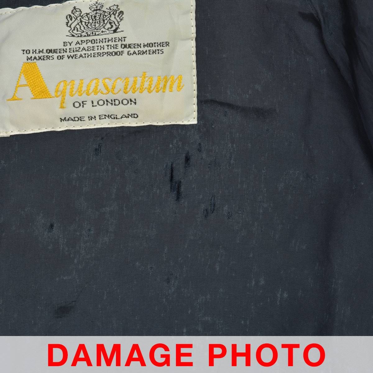 イングランド製 レーヨントレンチコート