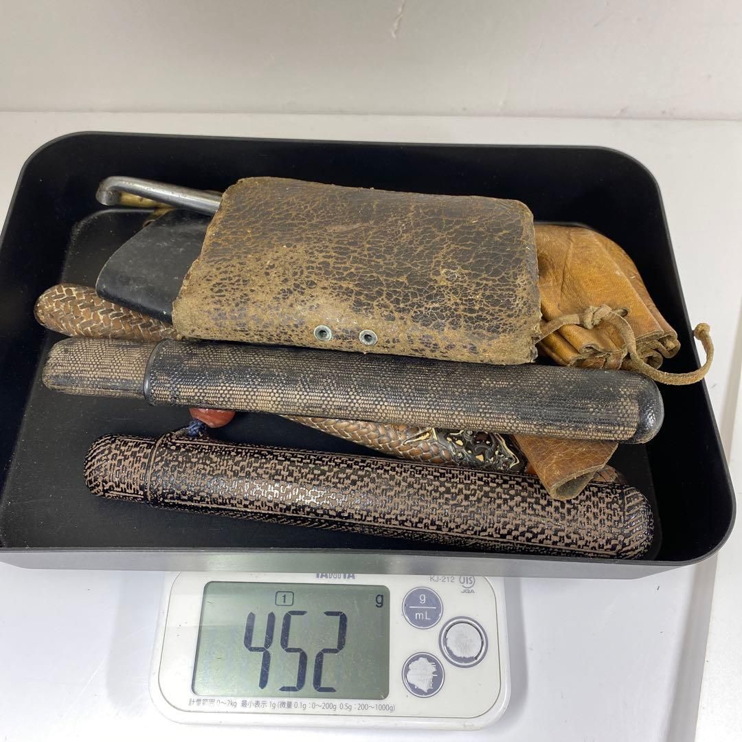 江戸時代 タバコ入、キセル各種まとめて 452g 東Y6-0830①トコチ 江戸