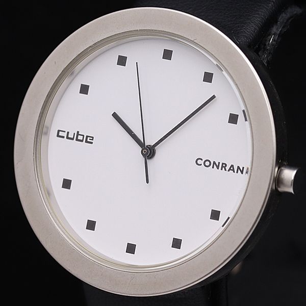 箱/保付 コンラン 日産キューブ V701-8A10 QZ 白文字盤 ラウンド