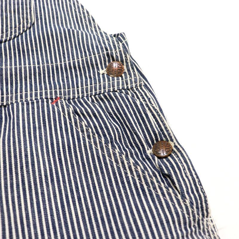 60s vintage POWRHOUSE ヒッコリー オーバーオール メンズ Mサイズ相当