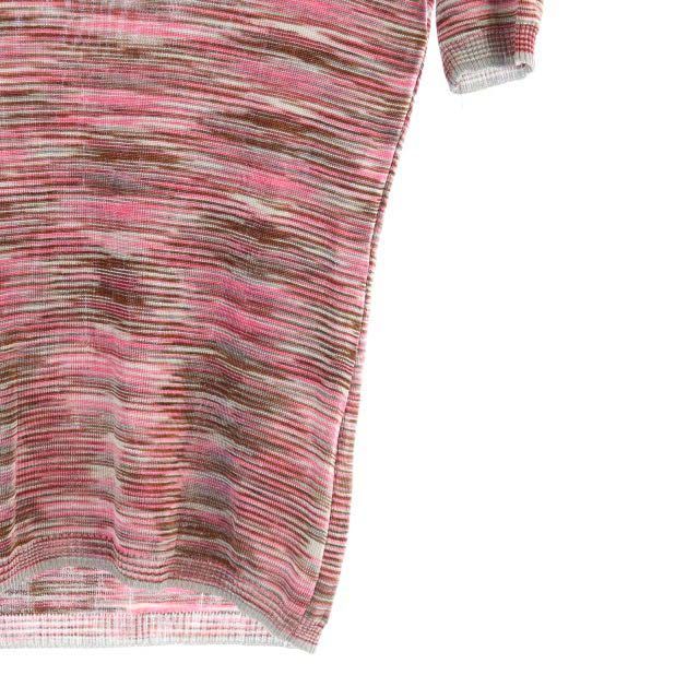 ミッソーニ MISSONI カットソー ニット 半袖 タートルネック 総
