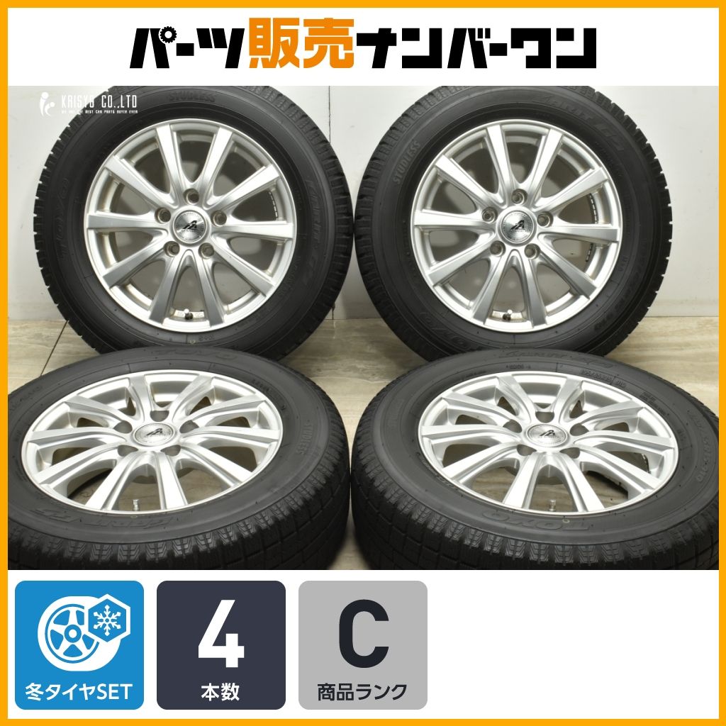良好品 AZ SPORT 15in 6J 45 PCD114.3 トーヨー ガリットG5 195 65R15 ノア ヴォクシー ステップワゴン セレナ アクセラ プレマシー