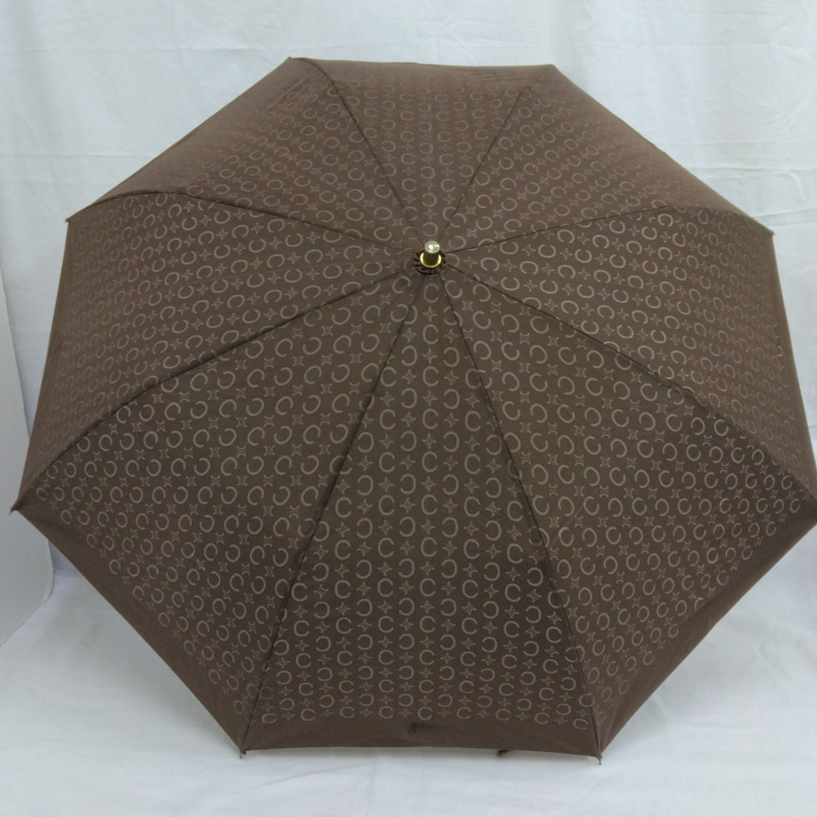 セリーヌ 日傘 CELINE 日傘 綿 ブラック 手開き 美品 CELINE 日傘 綿