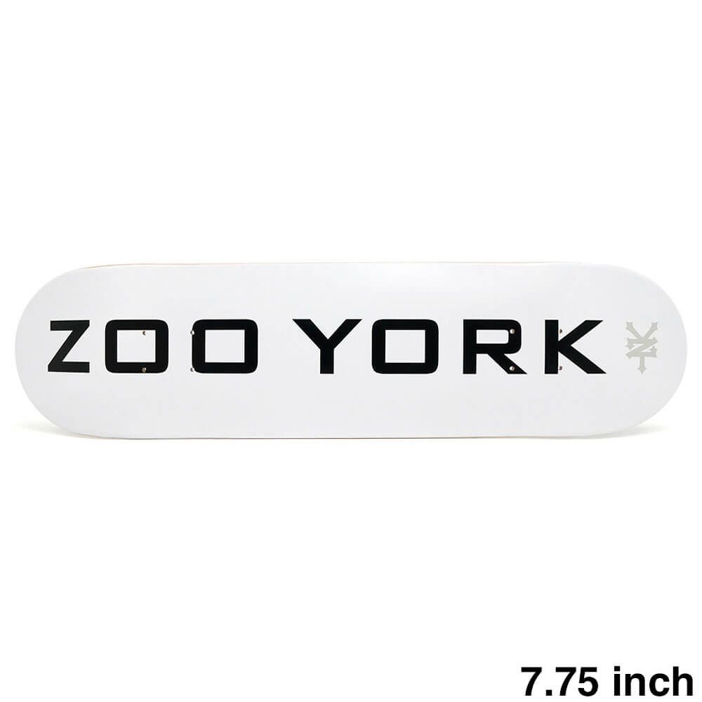 ZOO YORK DECK ズーヨーク デッキ TEAM OG 95 LOGO BLOCK WHITE 7.75 スケートボード スケボー